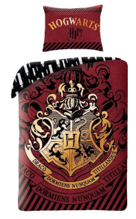 Obliečky Harry Potter burgund 140/200, 70/90