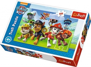 Puzzle Paw Patrol Pripravení k akcii 60 dielikov