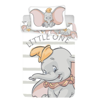 Obliečky Dumbo grey stripe 140/200, 70/90