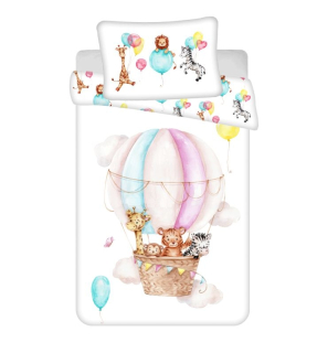Obliečky do postieľky Zvieratká Flying balloon baby 100/135, 40/60