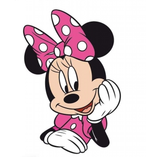Tvarovaný vankúšik Minnie pink 02