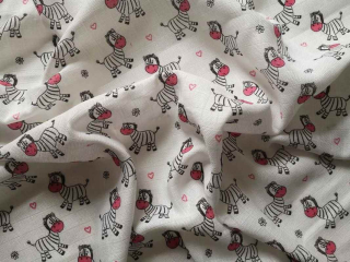 Látková plena Zebra 70/70
