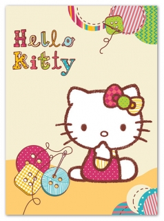 Španielska deka Hello Kitty gombíky 80/110